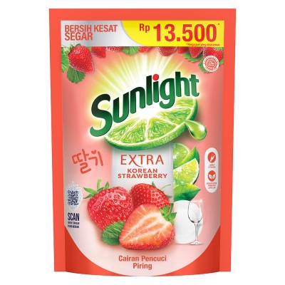 Sunlight Pencuci Piring Ref Korean Strawberry 72 x 80 ml