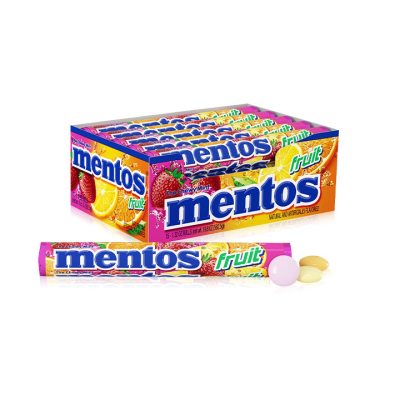 Mentos Candy Fruit Roll 8 Box x 24 pack 37gr