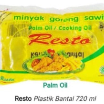 Resto Minyak Goreng Sawit Palm Oil 720ml x 12