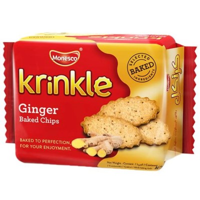 Krinkle Baked Chips Coffee, Cinnamon, Ginger) 40gm x 18 Units x 6 outer