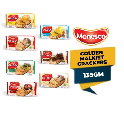 Monesco Golden Malkist Coated (Chocolate, Cheese, Butter) 120 gm x 20 units