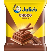 JULIE'S CHOCO STICKS 80g to 100g x 24