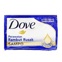 Dove Shampoo Perawatan Rambut Rusak 40 wraps x 12 sachet 8ml