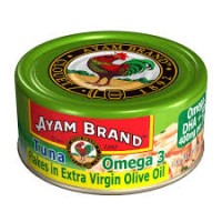 AYAM BRAND TUNA OMEGA FLAKES IN EXTRA VIRGIN OLIVE OIL 150g x 24