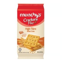 Munchy's High Fibre Whole Grain crackers plus 300g x 12