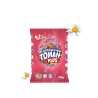 TOMAN PLUS DETERGENT POWDER - FLORAL ( 200gm x 20'S x 4 PACK per BAG )