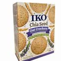 IKO Chia Seed Organic Oat Crackers 12 x 130g