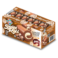 Jeram Swiss Roll Chocolate 18gm x 24 pcs x 12