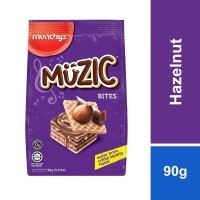 Munchy's MUZIC hazelnut wafer bites 90g x 24